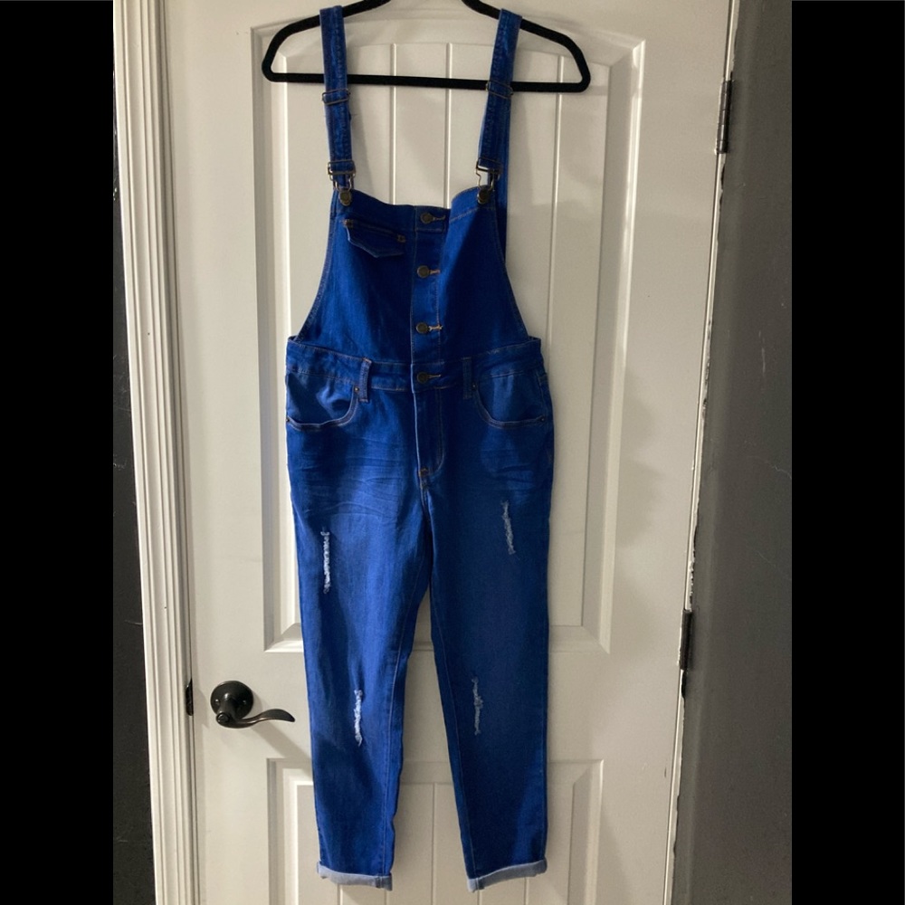 Denim overalls